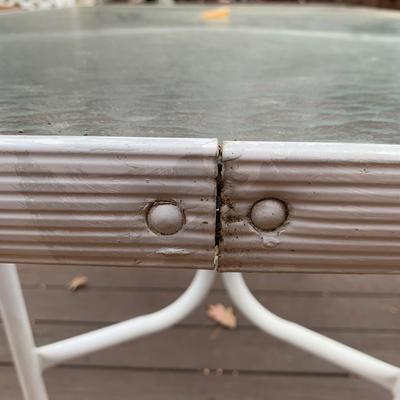 Glass Top Metal Patio Table (BP-HS)