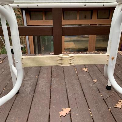 Glass Top Metal Patio Table (BP-HS)
