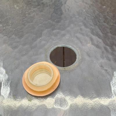 Glass Top Metal Patio Table (BP-HS)