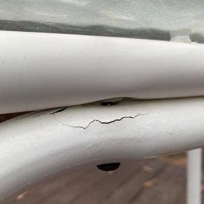 Glass Top Metal Patio Table (BP-HS)