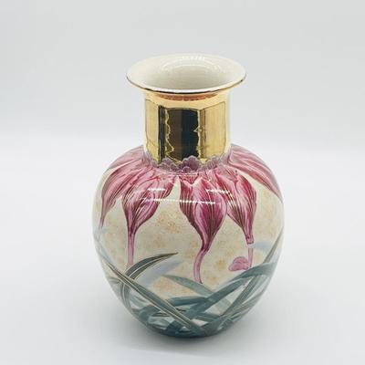 TOYO ~ Hand Painted Floral Vase