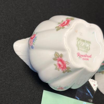 Shelley Demitasse Cream & Sugar