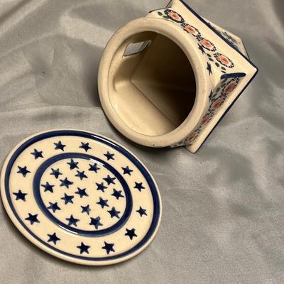 Polish Pottery Fairy Lamp