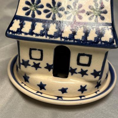 Polish Pottery Fairy Lamp