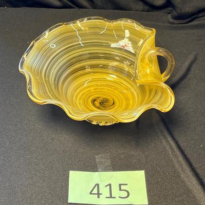 Murano Swirl handled bowl