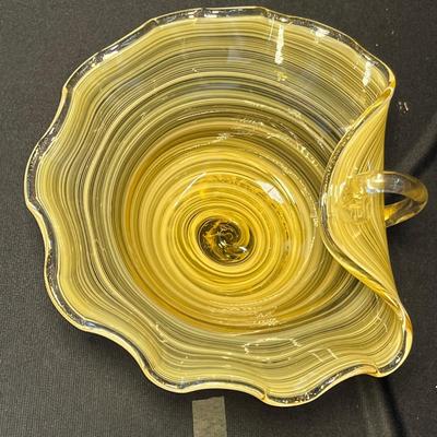 Murano Swirl handled bowl