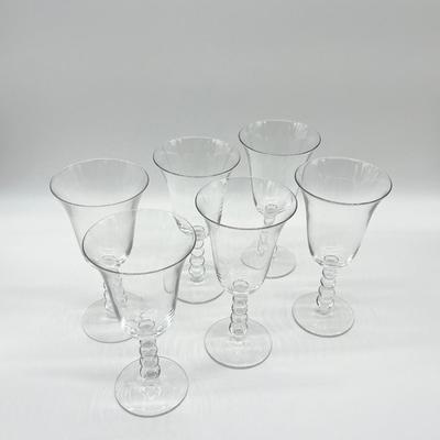 IMPERIAL GLASS ~ Set Twelve (12) ~ Candlewick Champagne Glasses & Water Goblets