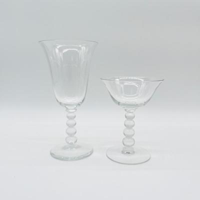 IMPERIAL GLASS ~ Set Twelve (12) ~ Candlewick Champagne Glasses & Water Goblets