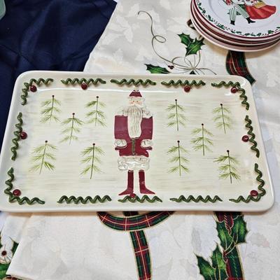 Christmas Serving Plates, Tablecloths  & More  (S1-JS)