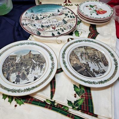 Christmas Serving Plates, Tablecloths  & More  (S1-JS)