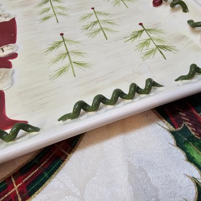 Christmas Serving Plates, Tablecloths  & More  (S1-JS)