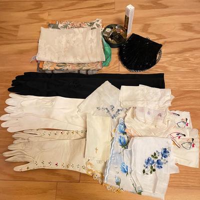 Elegant Evening Scarves, Beaded Purse & Accessories (GB-SS)