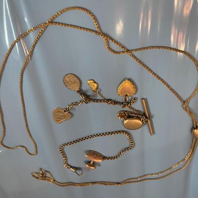 Mixed Jewelry Lot - Some Gold (10k & 14k) - Some Gold Plated