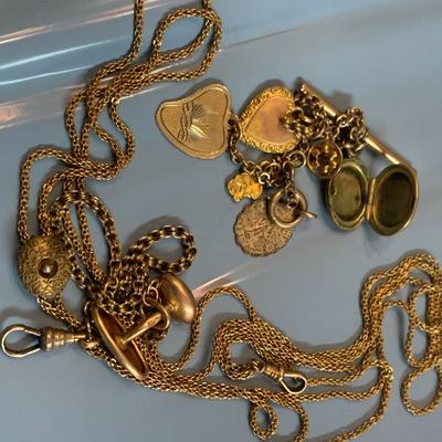 Mixed Jewelry Lot - Some Gold (10k & 14k) - Some Gold Plated