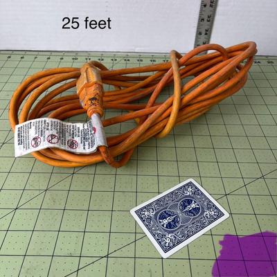 25' Orange Extension Cord