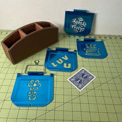 Desk Organizer and Stencils