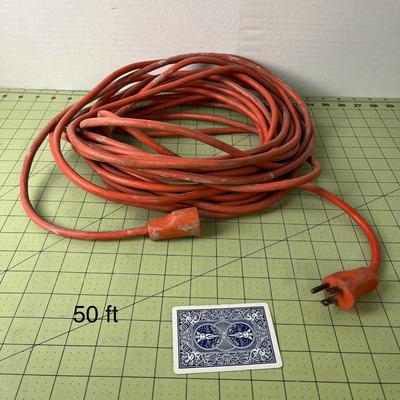 50' Orange Extension Cord