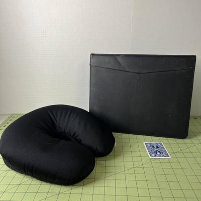 Travel Pillow and Binder