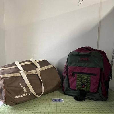 Spyder Backpack and Park East Tours Bag