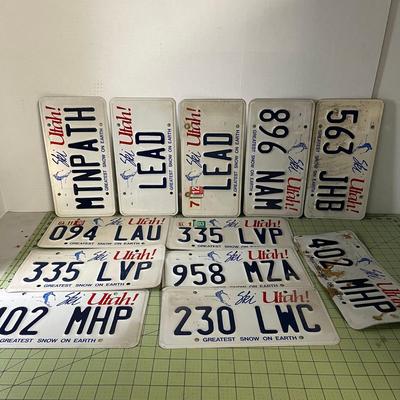 Ski Utah! License Plate Collection