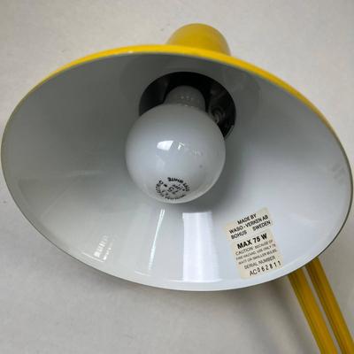 Yellow Portable Clamp Lamp