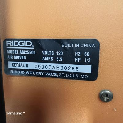 Ridgid Air Mover Construction Fan