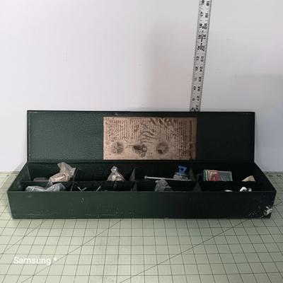 Green Metal Case with Screws & Nail Assortment