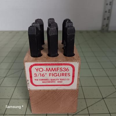3/16" Numbers - Metal Number Stamping Set