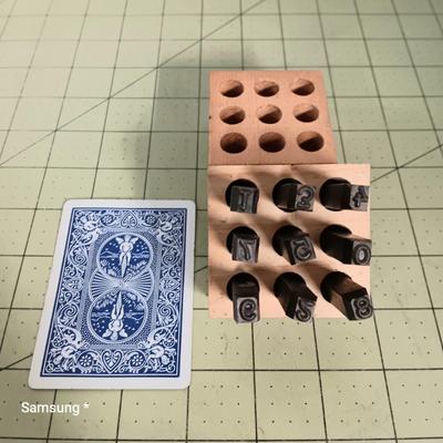 3/16" Numbers - Metal Number Stamping Set