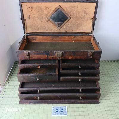 Antique Wooden Tool Chest