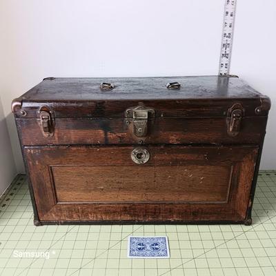 Antique Wooden Tool Chest