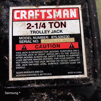 Craftsman Trolley Jack and Lug Wrench