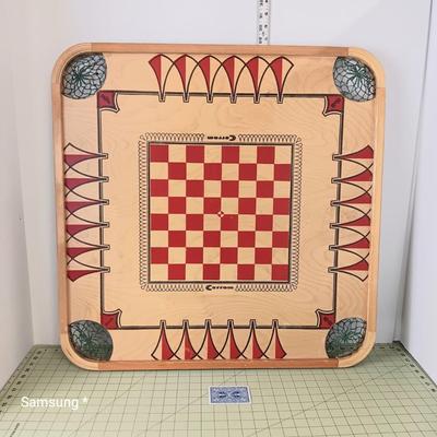 Vintage Carrom + Checkers + Chess Board