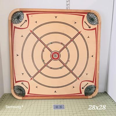 Vintage Carrom + Checkers + Chess Board
