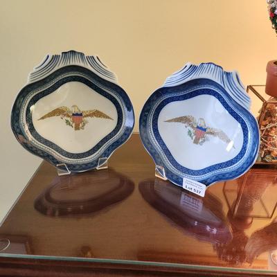 Pair of Mottahedeh Diplomatic Eagle Shell Collection