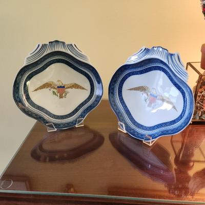 Pair of Mottahedeh Diplomatic Eagle Shell Collection