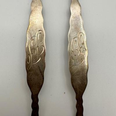 Sterling WHITING Seafood Forks w/ Seahorses (11)