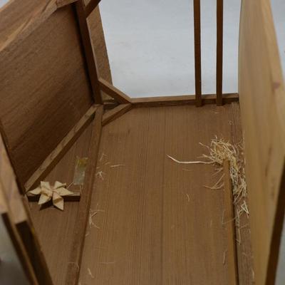 Handmade Corn Husk Doll Nativity Scene - AS IS