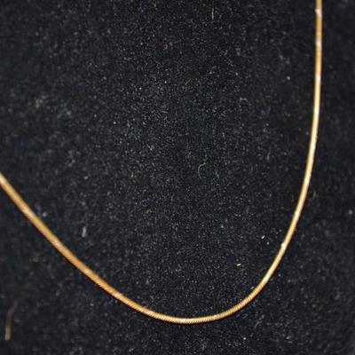 Gold-Tone 925 Sterling Cable Chain 20