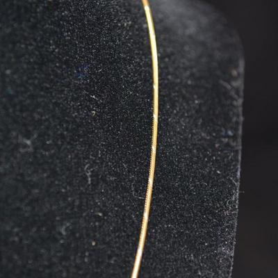 Gold-Tone 925 Sterling Cable Chain 20" 3.9g