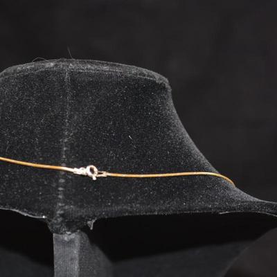 Gold-Tone 925 Sterling Cable Chain 20" 3.9g