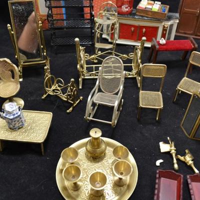 Large Lot of Misc. Dolls House Furniture - AS IS