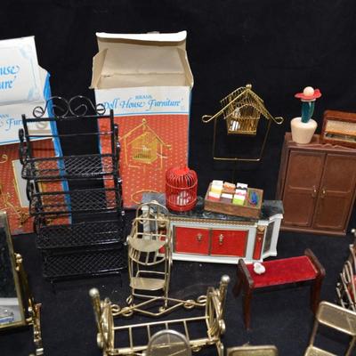 Large Lot of Misc. Dolls House Furniture - AS IS