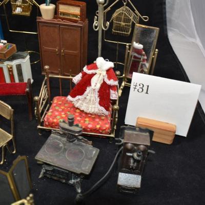 Large Lot of Misc. Dolls House Furniture - AS IS