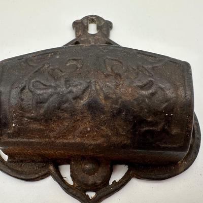 Antique Cast Iron Match Stick Holder