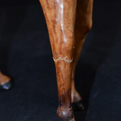Vintage Leather Wrapped Reindeer
