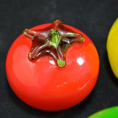 Lot of Vintage Art Glass Fruit & Vegetables