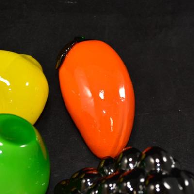 Lot of Vintage Art Glass Fruit & Vegetables