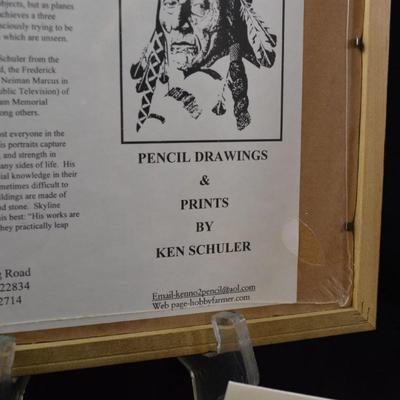 Set of 2 Ken Schuler Snowman Prints 180/600 83/600 Framed & Matted