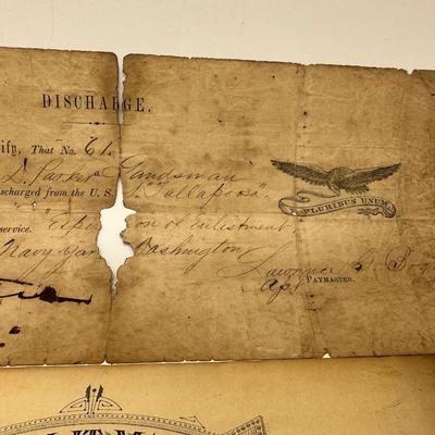 Soldiers Discharge Papers